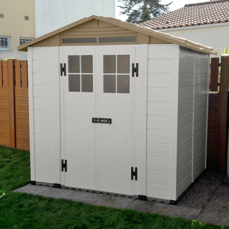Abri de jardin en PVC 3,98m² avec plancher Evo Tuscany 200 – Garofalo