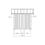 Abri de jardin en PVC 4,9m² DECO gris foncé et blanc Grosfillex + kit ancrage offert