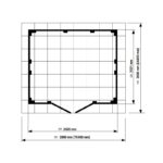 Abri de jardin en PVC 4,9m² DECO gris foncé et blanc Grosfillex + kit ancrage offert