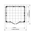 Abri de jardin en PVC 4,9m² UTILITY blanc et gris bleu Grosfillex + kit ancrage offert