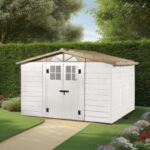 Abri de jardin en PVC 6,85m² avec plancher Evo Tuscany 280 – Garofalo