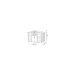 Abri de jardin en PVC 6,85m² avec plancher Evo Tuscany 280 – Garofalo