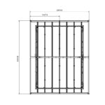 Abri de jardin en PVC 7,5m² DECO blanc et gris vert Grosfillex + kit ancrage offert