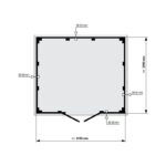 Abri de jardin en PVC 7,5m² DECO rouge et blanc Grosfillex + kit ancrage offert
