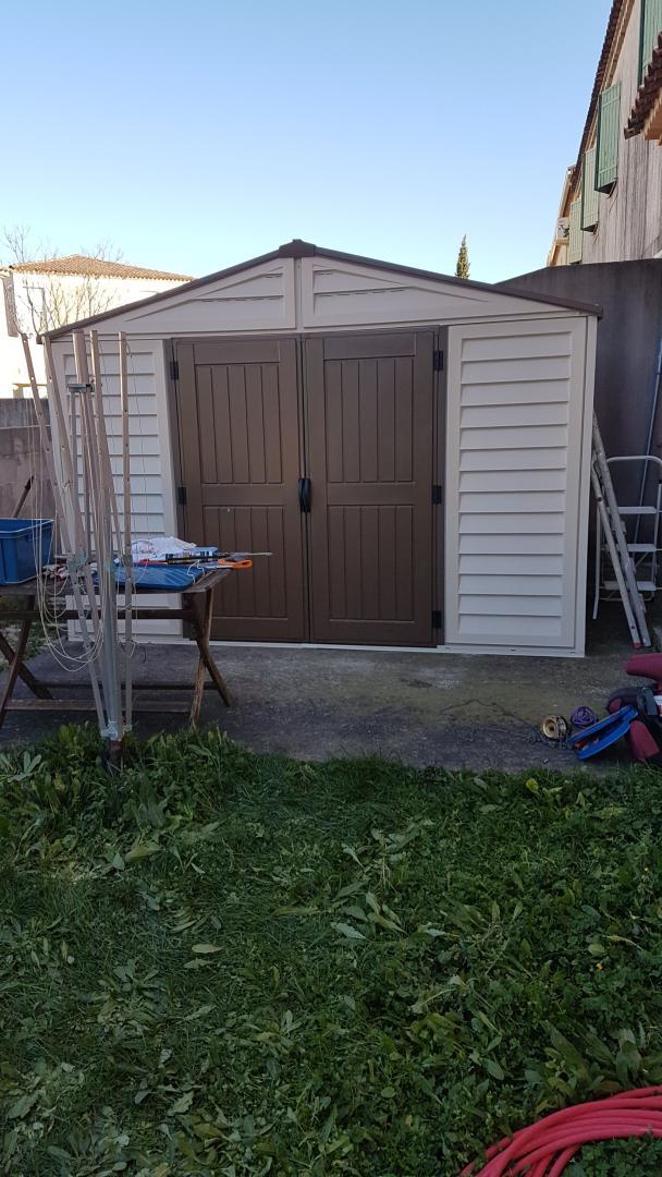 Abri de jardin en PVC WoodStyle Premium 10,56m² Duramax