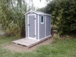 Abri de jardin en résine 2,5m² Premium 46 S gris clair + plancher - Keter