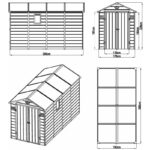 Abri de jardin en résine anthracite 6,99m² + kit de fondation - JOBU