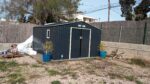 Abri de jardin métal 13m² PLUS anthracite + kit d'ancrage X-METAL