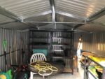 Abri de jardin métal 13m² PLUS anthracite + kit d'ancrage X-METAL