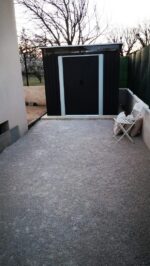Abri de jardin métal 5,64m² Skylight anthracite + kit d'ancrage X-METAL