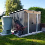 Abri de jardin métal 6,67m² Skylight anthracite + kit d'ancrage X-METAL