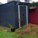 Abri de jardin métal 6,67m² Skylight anthracite + kit d'ancrage X-METAL
