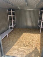 Abri de jardin métal 8,84m² FIRST anthracite + Kit d'ancrage X-METAL
