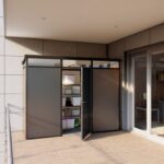 Abri de jardin modulaire isolé 3x1m profils anthracite et noir - plancher inclus - Everbox