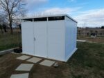 Abri de jardin modulaire isolé 3x3m blanc - plancher inclus - Everbox