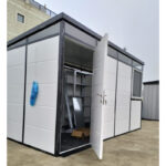 Abri de jardin modulaire isolé 4x2m profils noirs - plancher inclus - Everbox