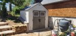 Abri de jardin polyéthylène 35mm 5,53m² Woodgrain + plancher SUNCAST