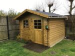 Abri de jardin Sologne 8,88m² en bois massif 28mm autoclave - SOLID