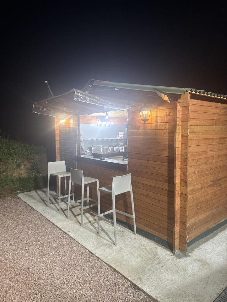 Abri en bois massif 16m² PRIMO 28mm traité teinté marron Gardy Shelter