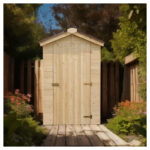 Abri en bois massif certifié 1,99m² - panneaux 16mm + plancher - Habrita