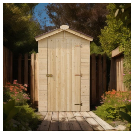 Abri en bois massif certifié 1,99m² - panneaux 16mm + plancher - Habrita