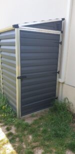 Abri en polycarbonate 2,06m² monopente Skylight Midnight Grey - Palram - Canopia