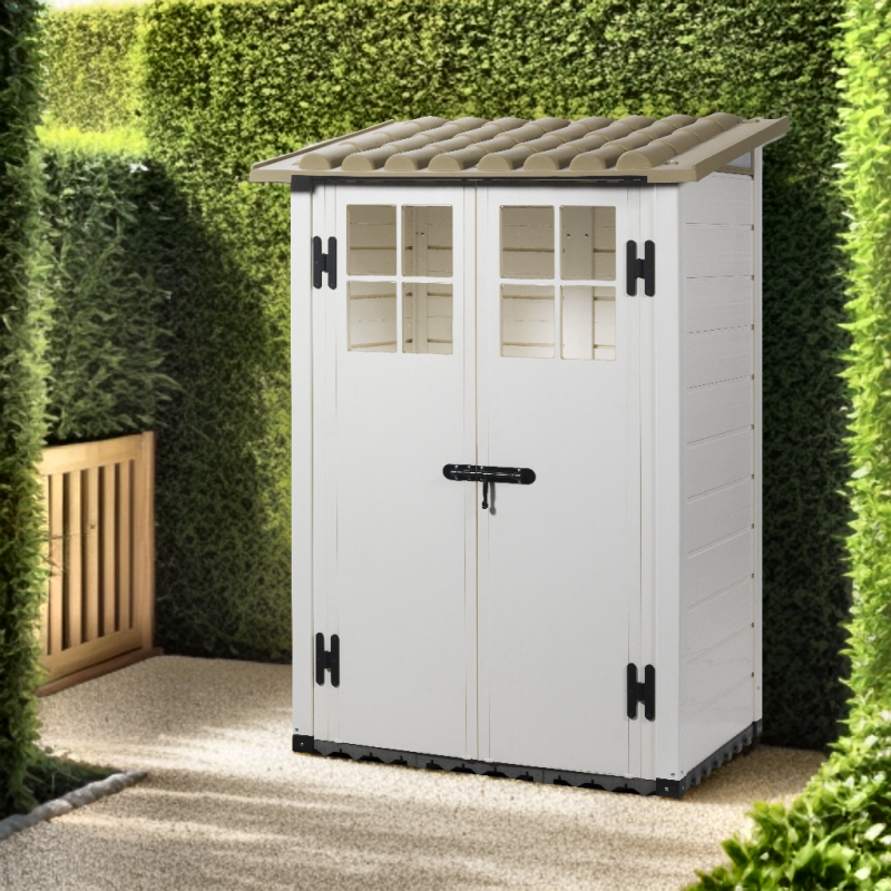 Abri monopente 1,32m² en PVC avec plancher Evo Tuscany 100 – Garofalo