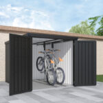 Abri pour 4 vélos en métal anthracite Kosto 3,7m² - X-METAL