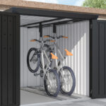 Abri pour 4 vélos en métal anthracite Kosto 3,7m² - X-METAL