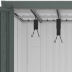 Abri pour 4 vélos en métal vert sauge Kosto 3,7m² - X-METAL