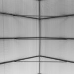 Abri pour animaux démontable 49,6m² en acier et polyéthylène vert – Shelter Logic