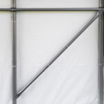 Abri pour animaux démontable 49,6m² en acier et polyéthylène vert – Shelter Logic