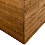 Abri Thermabri 15,14m² en bois thermo traité toiture en acier HABRITA