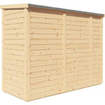 Armoire de jardin en bois brut 1,6m² - panneaux 14mm - avec plancher - Multibox 3 - Bertilo