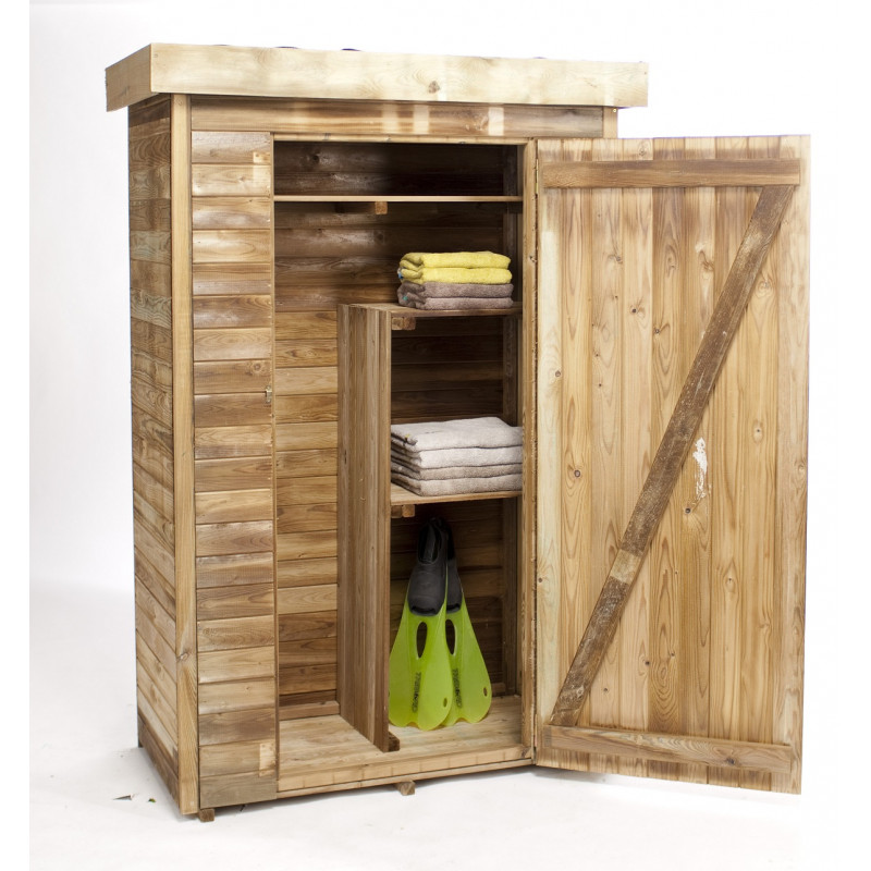 Armoire de jardin en bois massif traité autoclave 0,72m² THEO – Cerland