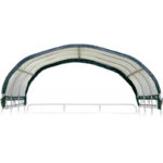 Auvent démontable 370x370x160cm en acier et polyéthylène vert – Shelter Logic