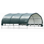 Auvent démontable 370x370x160cm en acier et polyéthylène vert – Shelter Logic