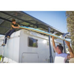 Carport 1 voiture gris aluminium et polycarbonate 31m² Arcadia Alpine 8500 - Auvent