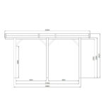 Carport 28m² en bois traité autoclave avec espace de rangement - SOLID