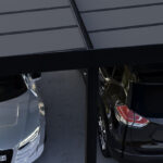 Carport 36,2m² en aluminium noir et polycarbonate 10mm Oslo - Canopia by Palram