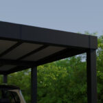 Carport 36,2m² en aluminium noir et polycarbonate 10mm Oslo - Canopia by Palram