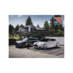 Carport double Sydney Wings 572x586cm en aluminium noir et polycarbonate - Canopia by Palram