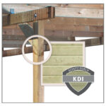 Carport en bois autoclave 40,2m² et toit en acier – KARIBU