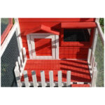 Clapier d’extérieur en bois - L145xP74xH82cm - Corail - Cottage Animals - Lifland