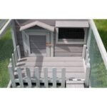 Clapier d’extérieur en bois - L145xP74xH82cm - Gris - Cottage Animals - Lifland