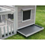 Clapier d’extérieur en bois - L145xP74xH82cm - Gris - Cottage Animals - Lifland