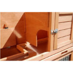 Clapier d’extérieur en bois - L92xP45xH80cm - First Double – Lifland