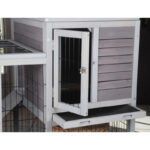 Clapier d’intérieur en bois - L100xP90xH62cm - Restland – Lifland