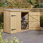 Coffre abri multifonctions en bois traité - 2000L - Rowlinson