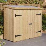 Coffre abri multifonctions en bois traité - 2000L - Rowlinson